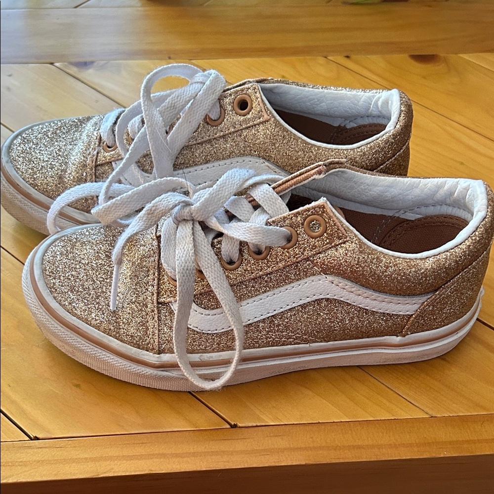 Vans Kids Sparkling Gold Sneakers